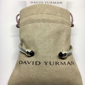 David Yurman Black Onyx Gold 5mm Bracelet